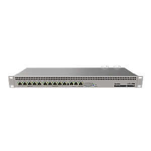 Mikrotik RB1100AHx4 Dude edition  Router 1U 13x Gigabit 60GB M2 drive