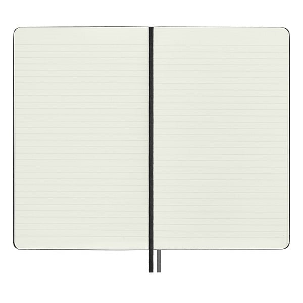 Moleskine Cuaderno Classic Ampliado Tapa Dura Rayado Negro Talla L 13x21cm