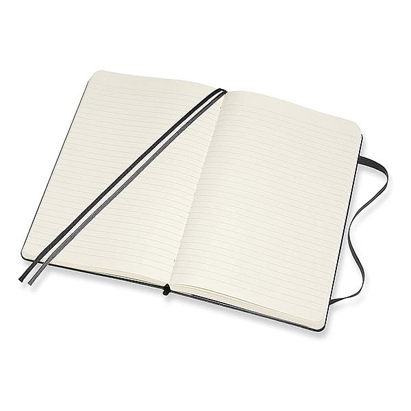 Moleskine Cuaderno Classic Ampliado Tapa Dura Rayado Negro Talla XL 19x25cm