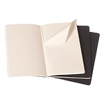 Moleskine Cuaderno Cahier Journals Pack de 3 Rayado Negro Talla L 13x21cm