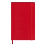 Moleskine Cuaderno Classic Tapa Blanda Liso Rojo Escarlata Talla L 13x21cm