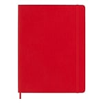 Moleskine Cuaderno Classic Tapa Blanda Liso Rojo Escarlata Talla XL 19x25cm
