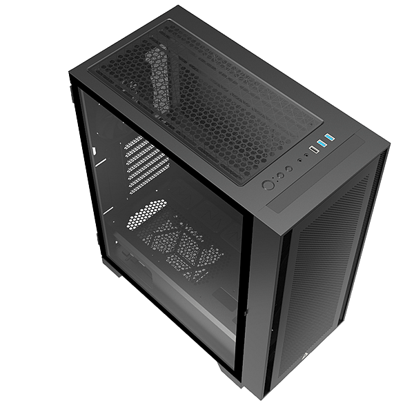 Montech AIR 1000 Lite  Caja Negra ATX Cristal Templado