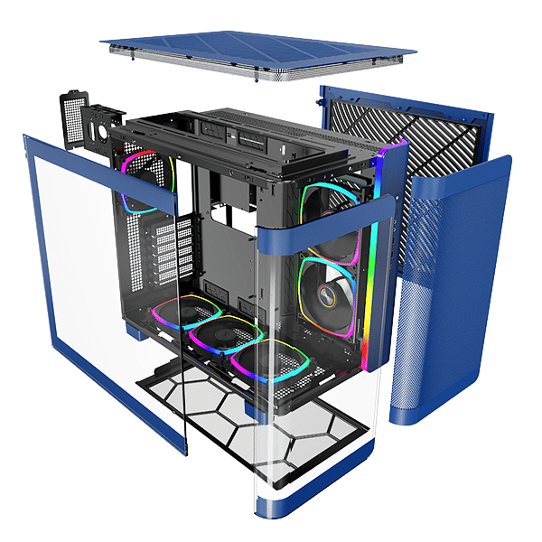 Montech KING 95 PRO ARGB  Caja Azul ATX Cristal Templado