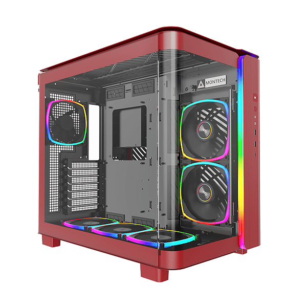 Montech KING 95 PRO ARGB  Caja Roja ATX Cristal Templado