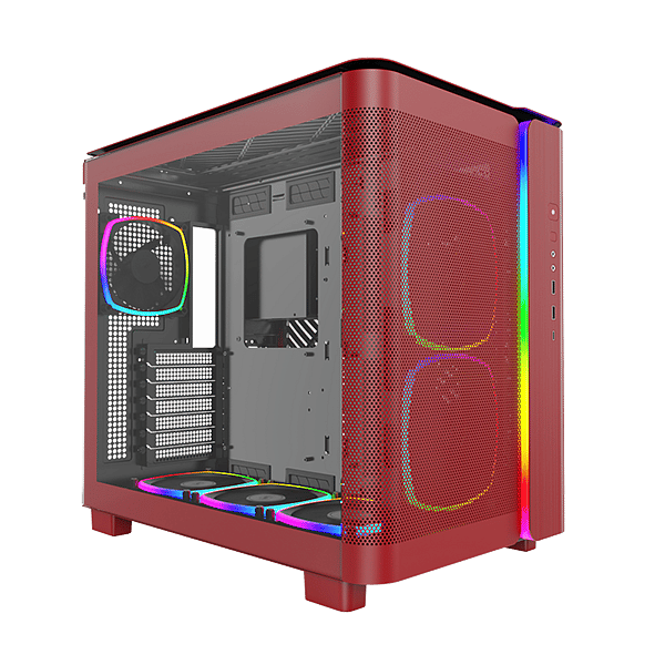 Montech KING 95 PRO ARGB  Caja Roja ATX Cristal Templado