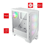 MSI MAG Forge 320R Airflow ARGB  Caja ATX Cristal templado Blanca