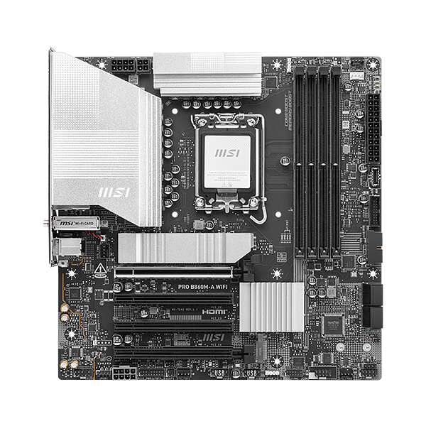 MSI Pro B860MA  WiFi 7 Bluetooth 54  DDR5  MicroATX  Placa Base Intel 1851