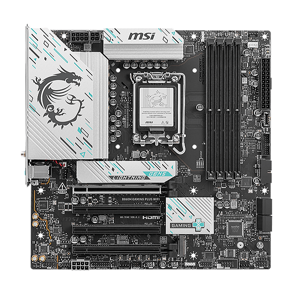 MSI Pro B860M Gaming Plus  WiFi 7 Bluetooth 54  DDR5  MicroATX  Placa Base Intel 1851