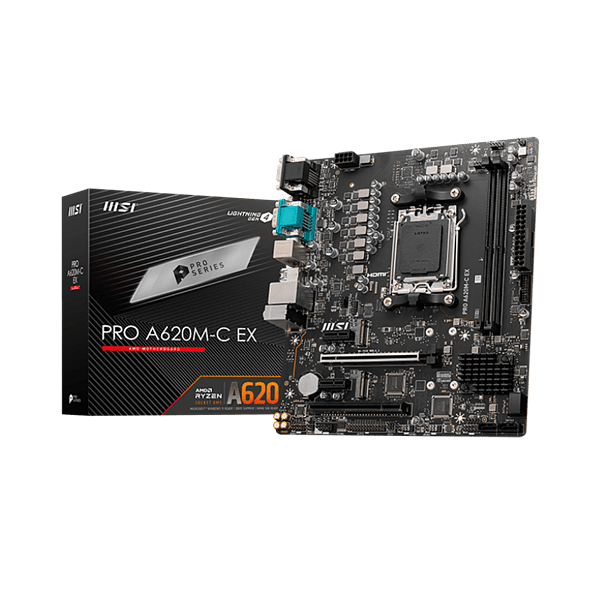 MSI PRO A620MC EX  DDR5  MicroATX  Placa Base AM5