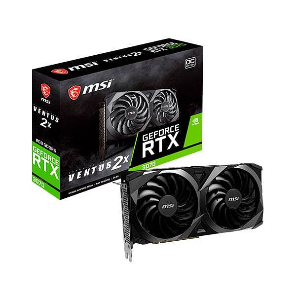 MSI GeForce RTX 3070 Ventus 2X OC 8GB GDDR6 LHR  Tarjeta Gráfica Nvidia