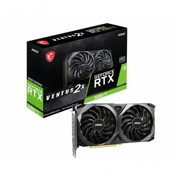 MSI GeForce RTX3060 Ti Ventus 2X OC 8GB GDDR6 LHR  Tarjeta Gráfica