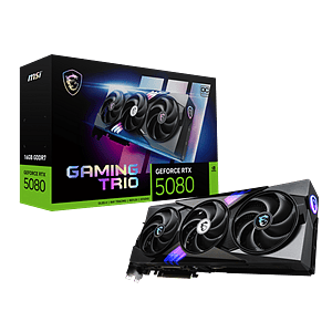 MSI GeForce RTX 5080 Gaming Trio OC 16GB GDDR7 DLSS4  Tarjeta Gráfica Nvidia