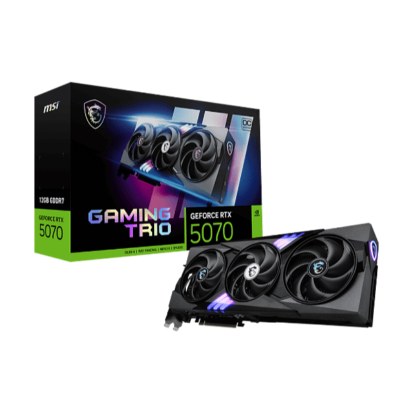 MSI GeForce RTX 5070 Gaming Trio OC 12GB GDDR7 DLSS4  Tarjeta Gráfica Nvidia