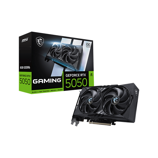 MSI GeForce RTX 5050 Gaming OC 8GB GDDR6 DLSS4  Tarjeta Gráfica Nvidia