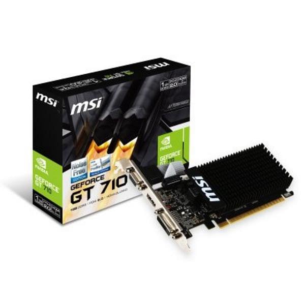 MSI Nvidia GeForce GT710 1GB DDR3 Silent  Gráfica
