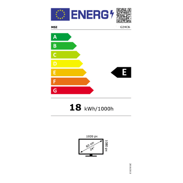 MSI G24C6 E2  Monitor 24 IPS FHD Gaming 180Hz Curvo 1ms