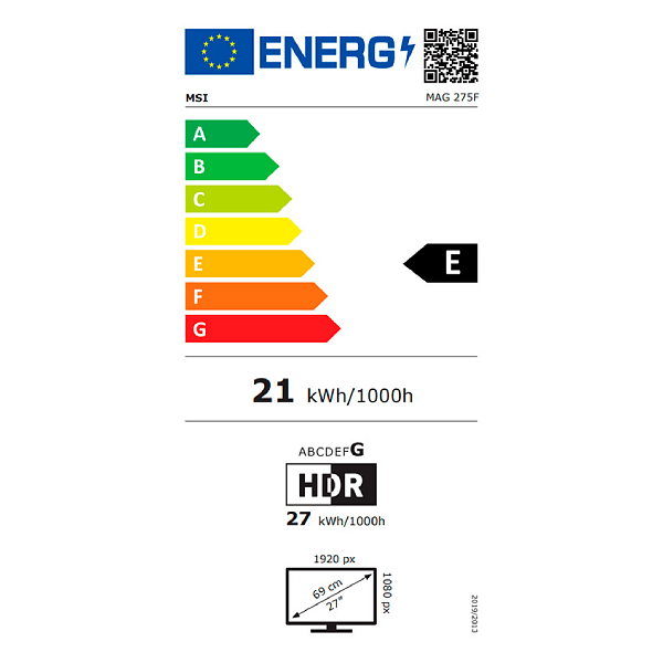 MSI MAG 275F GAMING 27 IPS FHD 05ms 180Hz  Monitor