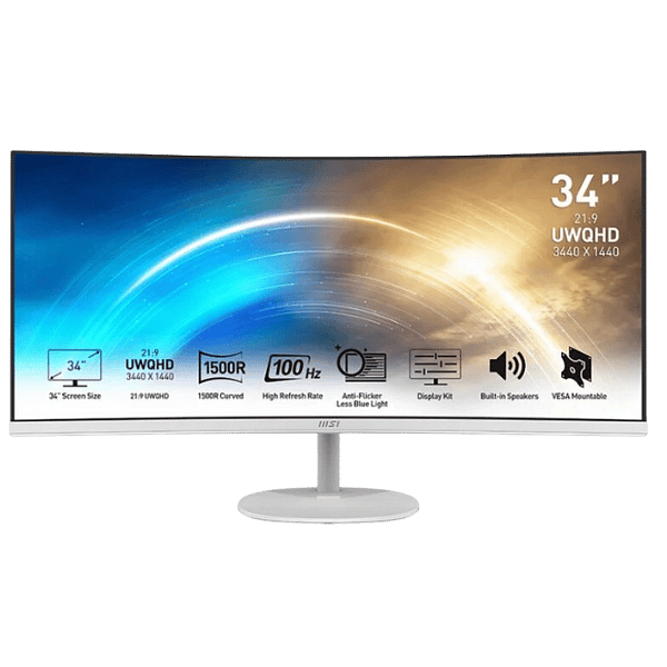 MSI MP341CQW 34 UWQHD 100Hz Curvo Blanco  Monitor