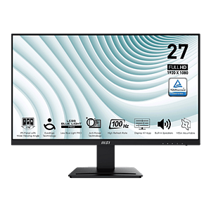 MSI PRO 27 MP273A LED IPS Full HD 100Hz FreeSync  Monitor