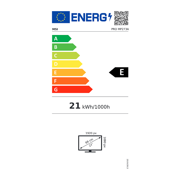 MSI PRO 27 MP273A LED IPS Full HD 100Hz FreeSync  Monitor