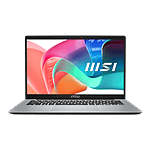 MSI Modern 15256XES  Intel Core 5 120U 16GB DDR4 512GB NVMe 156 FreeDOS