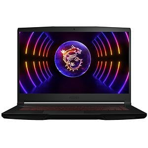 MSI Thin GF63 12UCX1076XES  Portátil Intel Core i512450H 16GB DDR4 512GB NVMe RTX 2050 156 Full HD FreeDOS