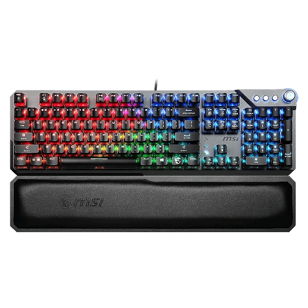 MSI Vigor GK71 Sonic  Teclado Mecánico Gaming Interruptor Sonic RED Reposamuñecas Incluido Mystic Light QWERTY Español