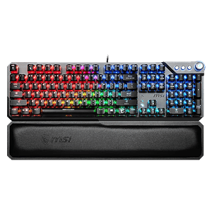 MSI Vigor GK71 Sonic  Teclado Mecánico Gaming Interruptor Sonic RED Reposamuñecas Incluido Mystic Light QWERTY Español