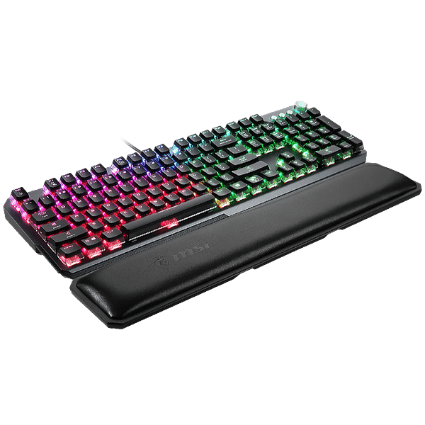 MSI Vigor GK71 Sonic  Teclado Mecánico Gaming Interruptor Sonic RED Reposamuñecas Incluido Mystic Light QWERTY Español