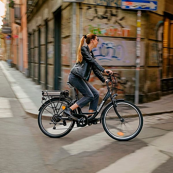 Nilox J5 de Acero Negro  Bicicleta Eléctrica