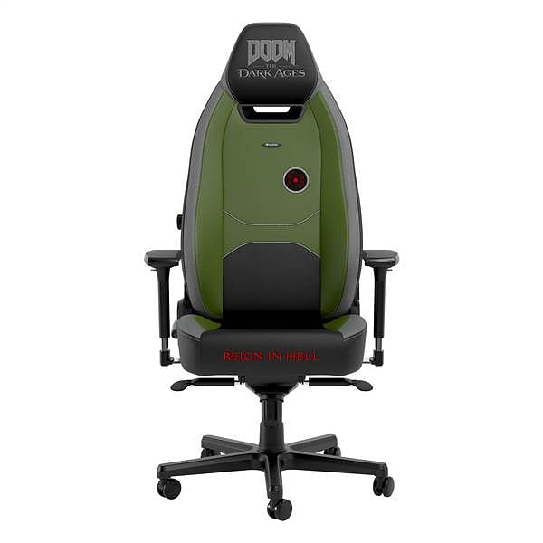 Noblechairs LEGEND DOOM The Dark Ages Edition  Silla ergonómica Cuero Reposabrazos 4D