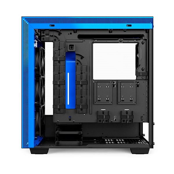 NZXT H700 con ventana negra  azul  Caja