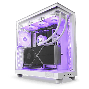 NZXT H6 Flow RGB  Caja ATX Cristal templado Blanca