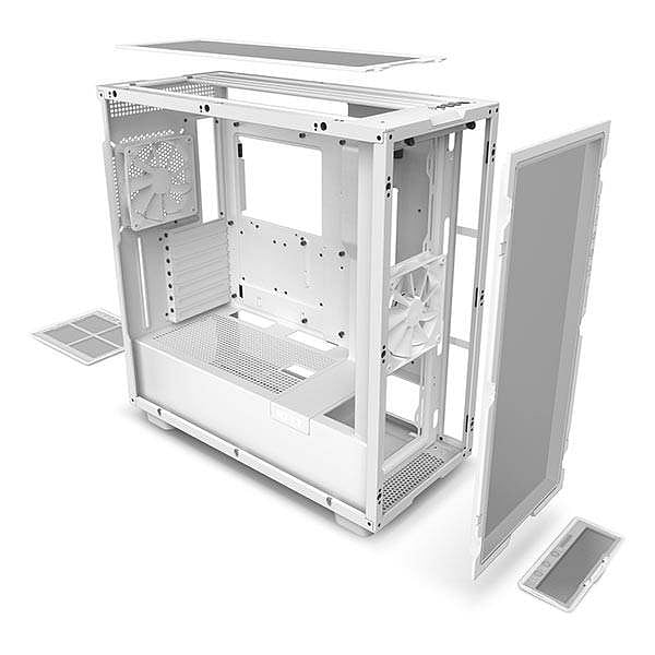 NZXT H7 Flow White  Caja