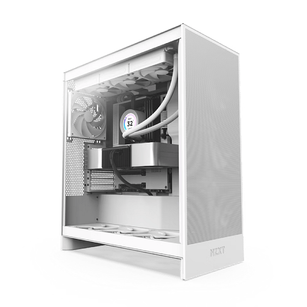 NZXT H7 Flow  Caja ATX Blanca Cristal templado