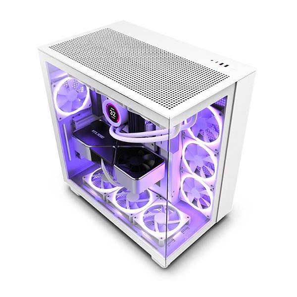 NZXT H9 Flow White ATX  Caja