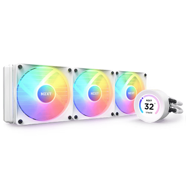 NZXT Kraken Elite 360 RGB LCD  Refrigeración líquida Blanca