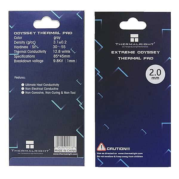 Arctic 120 x 20 x 05 mm pack de 2  Thermal pad