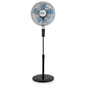 Orbegozo SF 0642 Ventilador de Pie con Mando a Distancia y Temporizador  Modos Silent Night y Nature  Gran Caudal de Aire  Oscilacion Automatica  Altura Regulable  Diseño Moderno