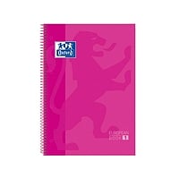 Cuaderno Oxford Espiral A4+ Tapa Extradura 80h 90gr Rosa