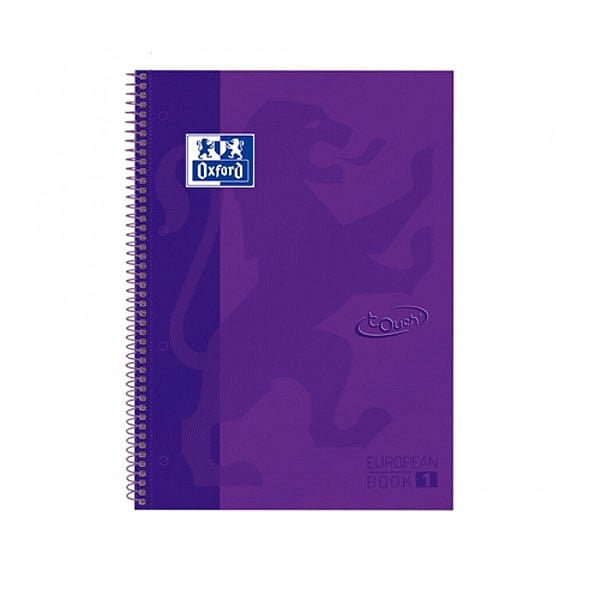 Cuaderno Oxford Touch EuropeanBook 1 A4 80h 90gr Lila