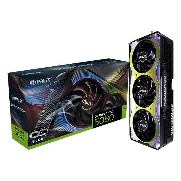 Palit GeForce RTX 5080 Gamerock OC 16GB GDDR7 DLSS4  Tarjeta Gráfica Nvidia