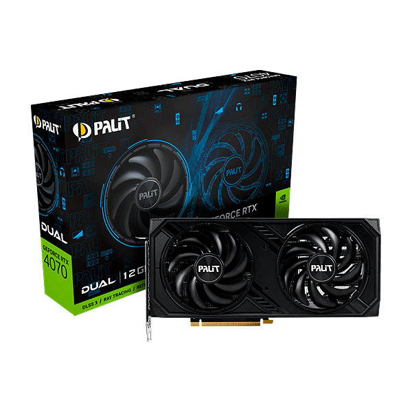 Palit GeForce RTX 4070 Dual 12GB GDDR6X DLSS3  Tarjeta Gráfica Nvidia