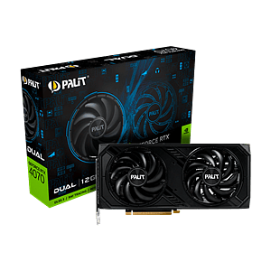 Palit GeForce RTX 4070 Dual 12GB GDDR6X DLSS3  Tarjeta Gráfica Nvidia