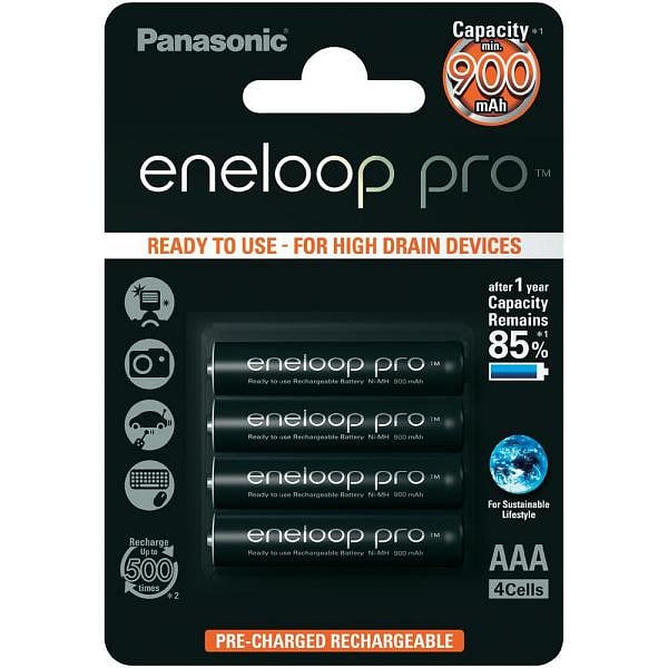 Panasonic Eneloop Pro Micro AAA 900mAh 12154  Pilas