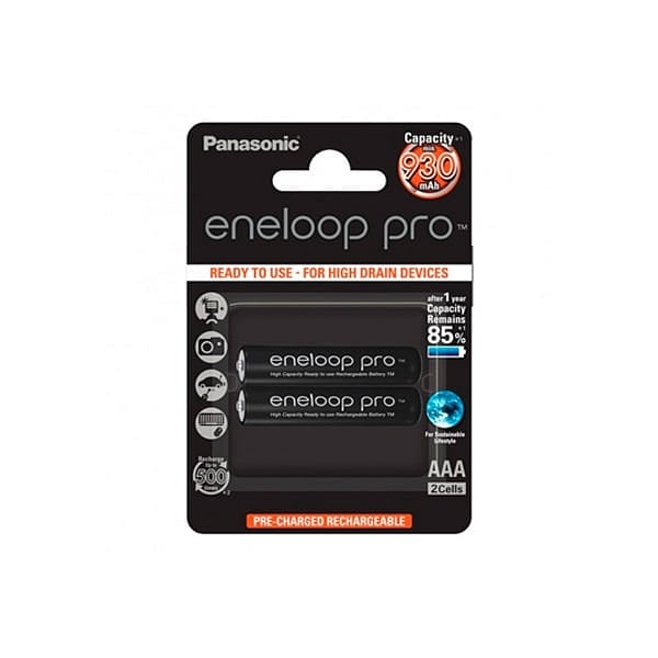 Panasonic Eneloop Pro Micro AAA 930mAh x2  Pilas