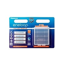 Panasonic Eneloop AAA 750mAh x4 + caja para pilas