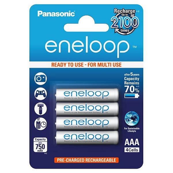 Panasonic Eneloop Micro AAA 750mAh 12154  Pilas