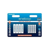 Panasonic Eneloop x4 AA 1900mAh + x4 AAA 750mAh - Pilas